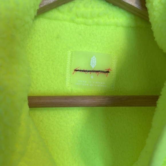 New FREE PEOPLE Hit the Slopes Jacket in Highlighter S - Picture 4 of 5